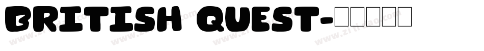 British Quest字体转换